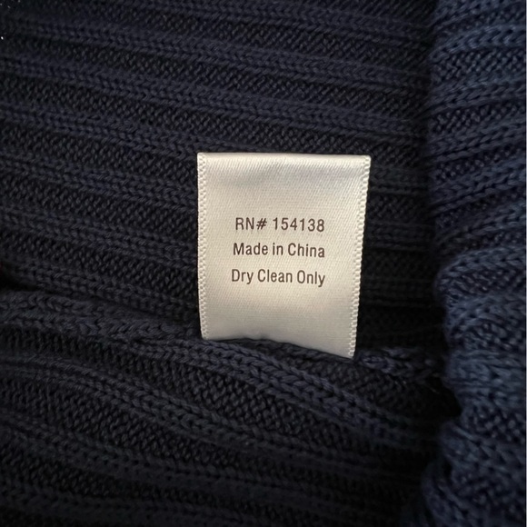 Staud Knit Pants with Crochet Trim in Navy - Picture 15 of 15